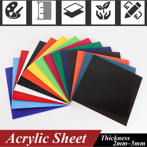 Coloured perspex sheets cut - sheets,
