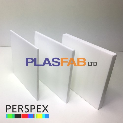White acrylic sheet perspex