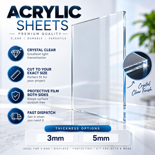 Clear perspex acrylic sheet - acrylic,